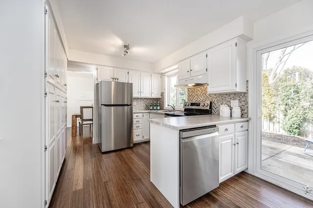Kitchen with stainless appliances